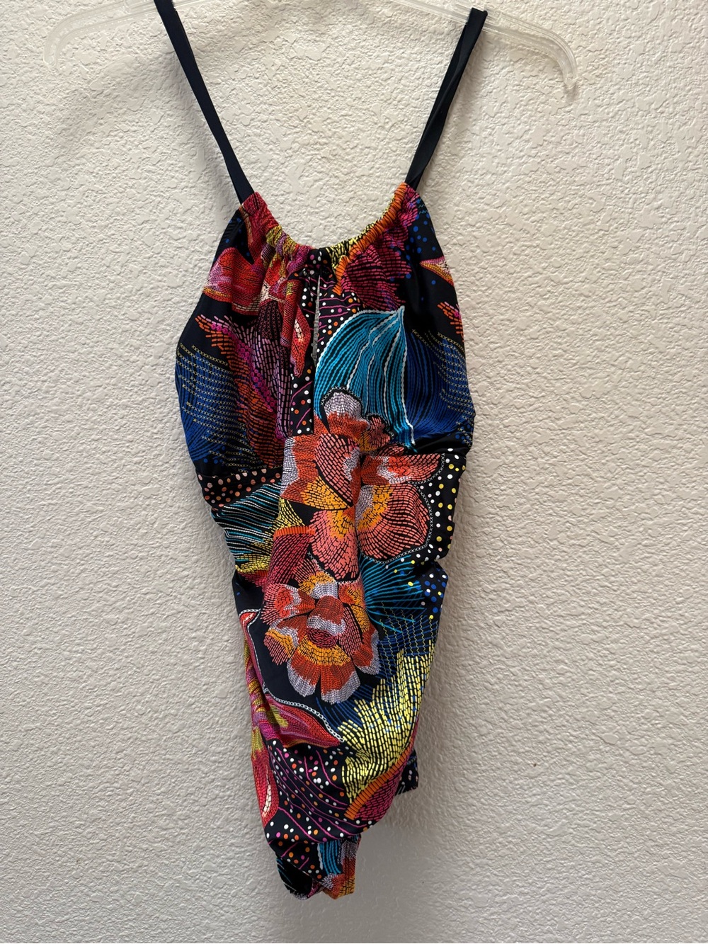 La Blanca Floral One-Piece Swimsuit Multicolor on Black - 1st 2 pics color best